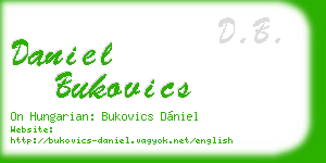 daniel bukovics business card